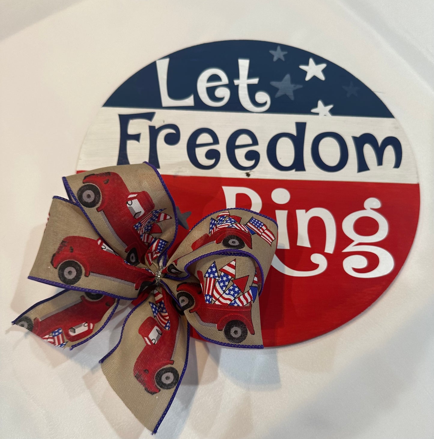 Let Freedom Ring Wooden Sign